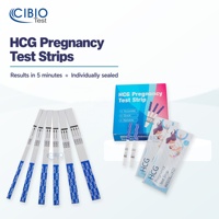 Bandelette de test de grossesse pour clinique, laboratoire, hôpital, domicile, kit de détection de l'hCG dans l'urine des femmes