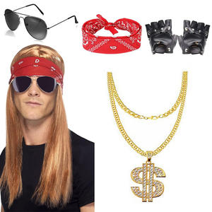 Déguisement pour enfants et adultes, costume de rock star pour enfants, accessoires de rock star pour enfants et hommes, ensemble de heavy metal - Product Image 6