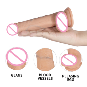 Mainan seks wanita Dildo dewasa mainan seks silikon Dildo perasaan Suction Real Touch untuk obral pria dewasa - Product Image 2