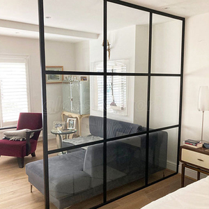 <span class=keywords><strong>Precio</strong></span> más bajo de fábrica, Partición de vidrio personalizada, decoración de oficina, baño, Partición de pared de medio vidrio - Product Image 4