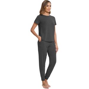 Ensemble de survêtement personnalisé pour femme en viscose de bambou, 2 pièces, pantalon long, tenue de jogging, tailles S à XXL - Product Image 1