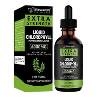 Neewwon Vente en gros Marque privée en vrac Sirop d'eau en vrac Supplément Splina 6000 mg Gouttes de menthe Chlorophylle liquide