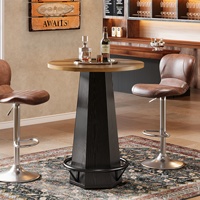 Table de bar ronde en MDF durable de haute qualité pour salon moderne, directement de l'usine