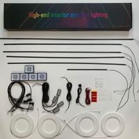 2023 nouveau 22 LED en 1 voiture acrylique LED lumière ambiante rêve couleur chasse voiture bande lumineuse décorative Led atmosphère lampe intérieure