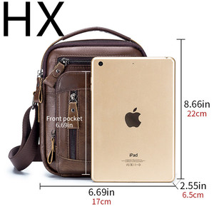 Nouveau sac à bandoulière en cuir de vache pour hommes, sac de messager européen et américain multifonctionnel à première couche, <span class=keywords><strong>2022</strong></span> - Product Image 4