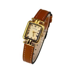 Gogoey 001 <span class=keywords><strong>Montre</strong></span> <span class=keywords><strong>Femme</strong></span> Carrée Tendance Simple Rétro Romaine Dorée Ultra-Fine <span class=keywords><strong>et</strong></span> Exquise - Product Image 5