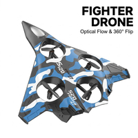 Drone de combat RC EPT 2,4 GHz 6ème génération 360 °   Avion avec modes de voltige et 3 vitesses, décollage, atterrissage et retour à une touche
