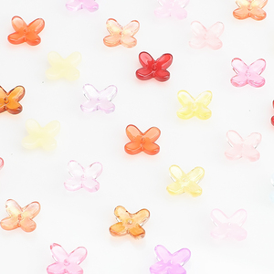 Cuentas de cristal en forma de cruz ZHB 10X12MM, colgante de trébol de cuatro colores degradados múltiples, espaciadores de cuentas de cristal, regalos de adorno DIY - Product Image 5