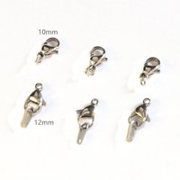 Boucle mousqueton en acier inoxydable pour collier, bracelet, connecteur, accessoires de bricolage