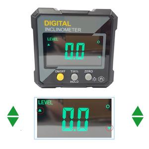 उच्च गुणवत्ता वाले डिजिटल डिस्प्ले इलेक्ट्रॉनिक स्तर डिजिटल कोण Fnder रेंज 4*90 ° सटीकता 0.2 ° चुंबकीय इंक्लियोमीटर प्रोट्रैक्टर - Product Image 1