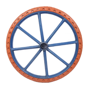 26-inch rắn bánh xe cao su khả năng chịu tải cao gia cố nan hoa cho ngựa toa xe tay xe đẩy-Sản phẩm kim loại mới - Product Image 1