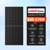 Panneaux solaires Longi BC anti-reflet 650w 660w 600w 640w IP68 type N