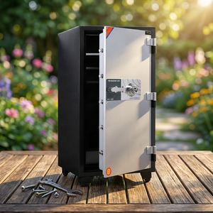 The HOSHANG HS-120C <b>safe</b> offers high security, making it suitable for storing important items in offices or shops. - Product Image 6