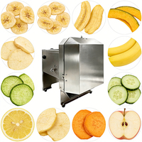 Commerciële bananen snijmachine 130 tpm 775 motor CE gekeurd 220V 11,5KG voor fruitverwerkingsbedrijven, eenvoudig te bedienen