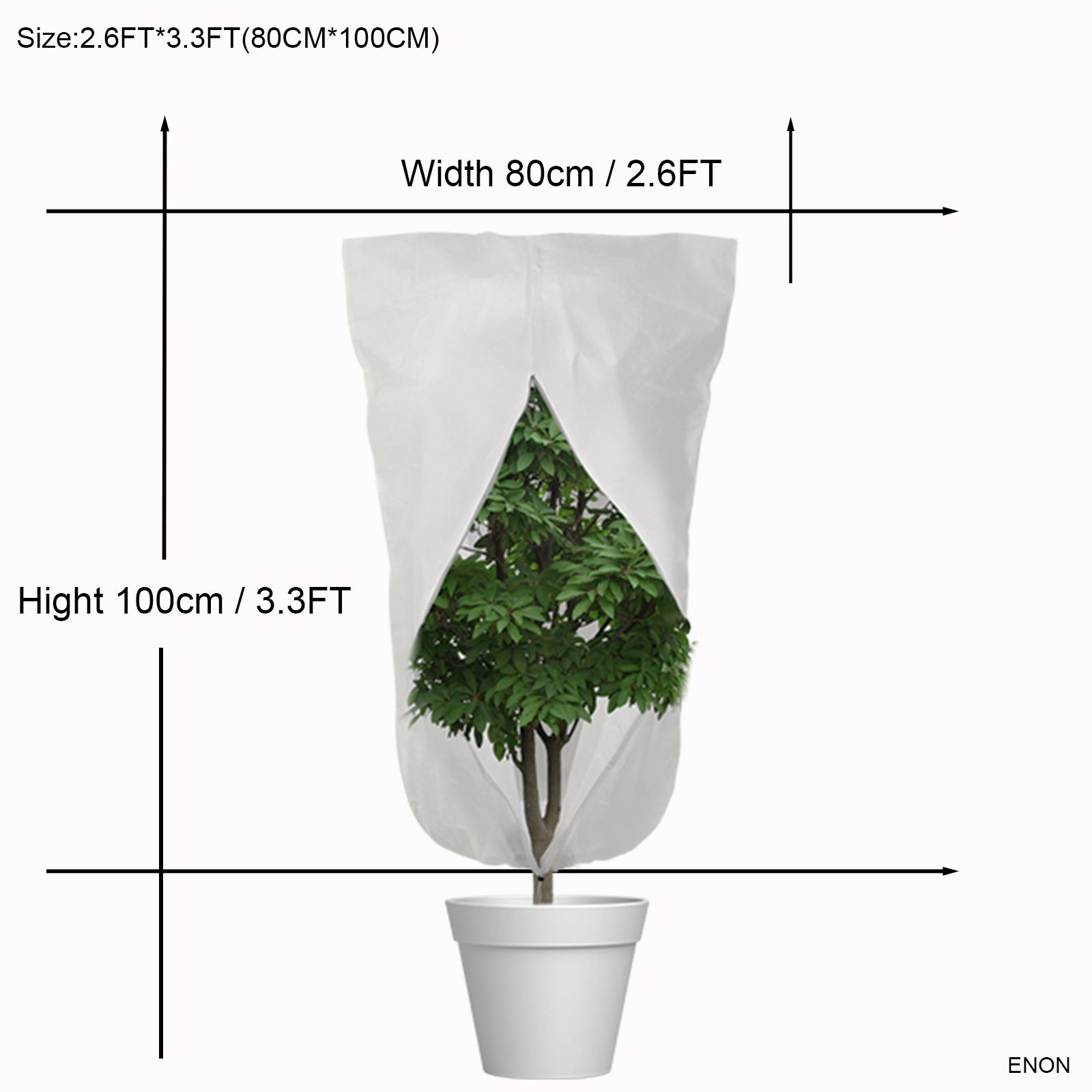 Blanco-2,6 pies * 3,3 pies
