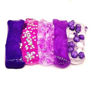 สินค้าใหม่ ดินน้ำมันเด็ก สีม่วง คริสตัล สไลม์หลากสี ของเล่น - Product Image 1