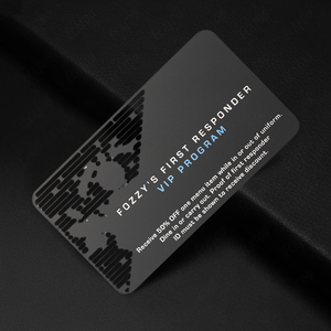Tarjeta de visita de metal única grabada con láser de círculo/hexágono de forma personalizada - Product Image 6
