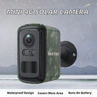 Caméra de sécurité WiFi 3MP avec détection de mouvement PIR, alimentation solaire, batterie, audio bidirectionnel, étanche IP66, pour carte SIM 4G