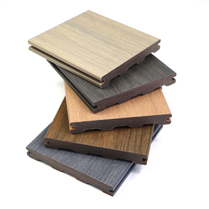 Solid Co-Extrusion WPC Composite <strong>Decking</strong> Board for Outdoor Garden European Design Style with Brushed <strong>Technics</strong> for Garden <strong>Decking</strong> - Product Image 1