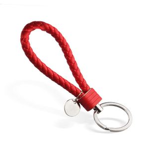 Llavero de cuero trenzado con gancho para hombres y mujeres, para motocicletas, scooters y coches, soporte para llaves. - Product Image 6