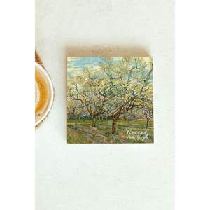 Vincent <b>Van</b> Gogh Series Single Stone Coaster 9cm Square Design for Business Cup <b>Mat</b> Gift or Promotion - Product Image 1