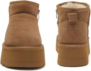 Wholesale UGh Women's <strong>Classic</strong> Ultra Mini <strong>Platform</strong> Snow Boots High-heel Ankle Fur Snow Boots - Product Image 3