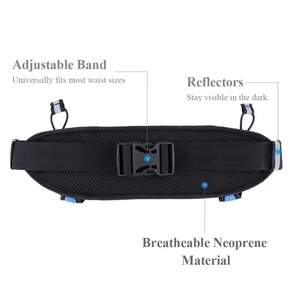 Custom <strong>Sports</strong> Outdoor Neoprene <strong>Waterproof</strong> Marathon Running Hydration Belt Waist Pack <strong>Bag</strong> with Two <strong>Water</strong> Bottle Holder - Product Image 5