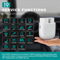 Lecteur de codes Bluetooth OBD2 Autel MaxiAP AP200 avec diagnostic complet du système Service AutoVIN TPMS IMMO