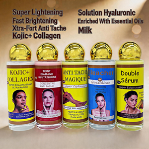Sérum Multi-Éclaircissant en Gros 120ml Vitamine C Glutathion Kojic Collagène Hydratant Éclaircissant Unifiant le Teint - Product Image 4