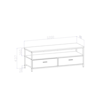 Vente en gros de pieds en métal minimalistes, support pour téléviseur en bois, table basse moderne avec tiroirs de rangement, table centrale en bois pour le salon