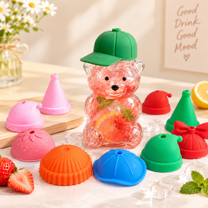 Vaso de Vidrio con Diseño Clásico en Forma de Oso de Peluche, Tazas Bonitas de Dibujos Animados para Café y Jugo, para Té y Leche, para Uso en Restaurantes - Product Image 3