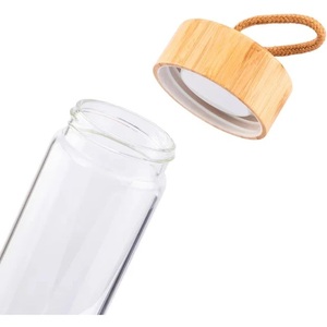 ขวดน้ำแก้วบอโรซิลิเกตแบบส่วนตัว ปากกว้าง ปลอดสาร BPA ป้องกันการรั่วซึม ทำด้วยมือ 600 มล. ของขวัญส่งเสริมการขายที่ดีที่สุด - Product Image 3