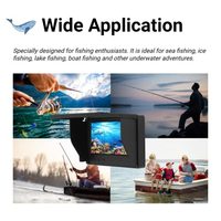 Caméra de pêche YU TENG EYEWA V1 de haute qualité, détecteur de poissons 20M 1000TVL, écran LCD 4,3 pouces, vision nocturne à 180 degrés avec 12 LED