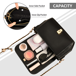 High Quality PU Leather Vintage Daisy <b>Print</b> Flap Crossbody Shoulder Bag Women - Product Image 3