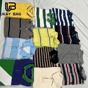 F11 marchio <span class=keywords><strong>Polo</strong></span> di seconda mano all'ingrosso bottone usato marca vestiti abbottonatura camicie con colletto Ukay vestiti - Product Image 3