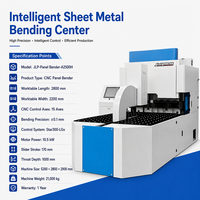 Dobladora de Paneles CNC de 2500 mm, Centro de Doblado Automático de Chapa Metálica para Conformado Flexible Multilateral