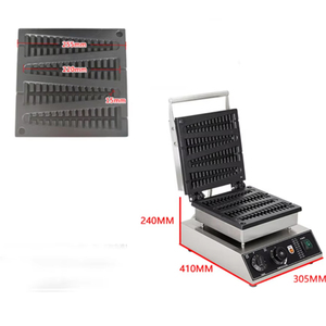 Machine à gaufres professionnelle en pin, revêtement antiadhésif, chauffage électrique 1750W, <span class=keywords><strong>moule</strong></span> sapin de Noël, 4 par lot - Product Image 6