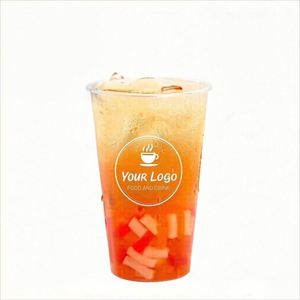 Vasos de Café Desechables Personalizados de Plástico PP Transparente/Esmerilado para Llevar con Tapas de 90 mm, 9-32 oz, 260-1000 ml - Product Image 1