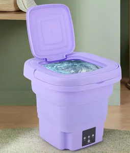 10L çamaşır makinesi katlanabilir mini taşınabilir çamaşır makinesi bebek giysileri iç çamaşırı sutyen mini lavlaviçin