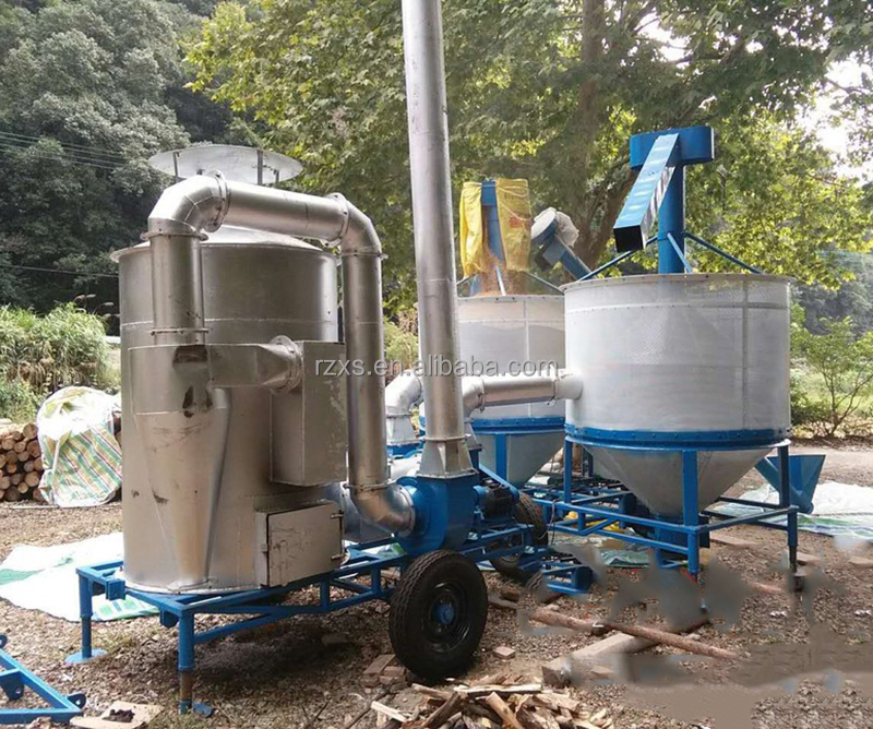 Great quality Mobile grain silo-bin dryer with husk as fuel
