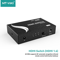 Suministro de Fábrica, Conmutador HDMI 1.4 de 4K 30Hz, Video HD 1080P, Conmutador HDMI 3 en 1 con Control Remoto