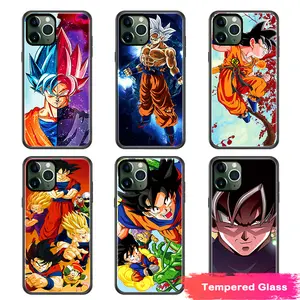 Hot bán Anime Dragon Ball gương trường hợp điện thoại thích hợp cho iPhone 14 15promax13 Tempered Glass chống thả bảo vệ trường hợp