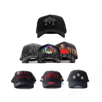 Gorra de Béisbol de 5 Paneles de Gamuza, Modelo 100% Original, Calidad OEM ODM, Gorras de Béisbol Personalizadas X El Mago, Gorras con Barba Dorada