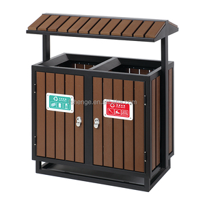 Ngoài trời thép không gỉ 4 ngăn chất thải bin 12L 120L hình vuông tái chế Thùng rác có thể cho nhà bếp sân bay nhà hàng sử dụng - Product Image 3