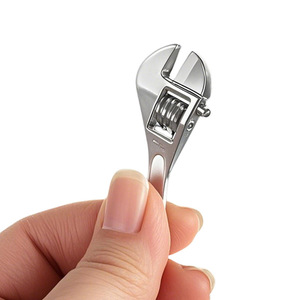 Mini Metal Adjustable Wrench Keychain Creative Car Key Accessory Gift Pendant - Product Image 3