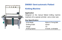 DW0931 Machine semi-automatique à plat simple, informatisée, haute capacité, pour l'échantillonnage textile de précision et l'équipement d'accessoires vestimentaires
