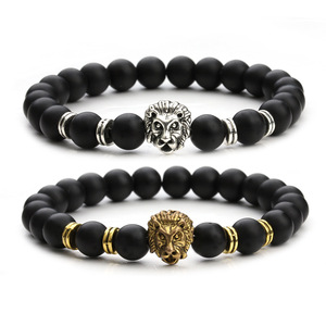 Men's Matte Onyx Lucky Buddha <strong>Bracelet</strong>,Gemstone Beads Yoga Meditation <strong>Chakra</strong> <strong>Bracelet</strong> - Product Image 5