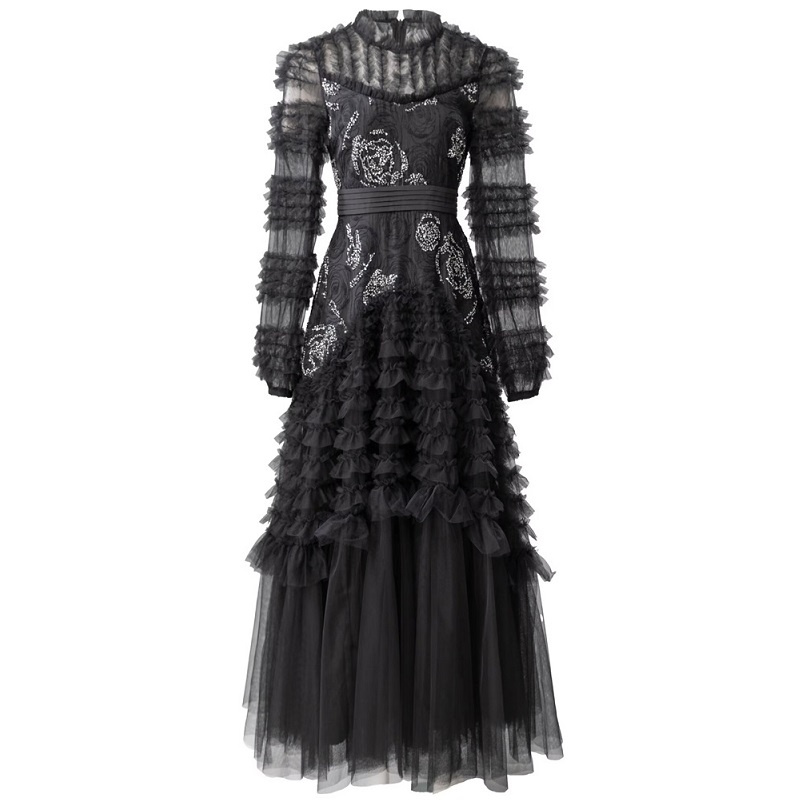 navy blue dress for baby girl On Sale Winter Formal Evening Gowns Winter-Friendly Design