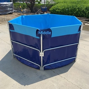 <span class=keywords><strong>Bassin</strong></span> à poissons avec revêtement, bassins ronds <span class=keywords><strong>en</strong></span> PVC pour koïs, aquarium extérieur 500L-5000L - Product Image 2