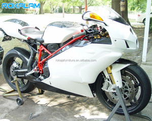 Kit Carénage Blanc et Noir pour <span class=keywords><strong>Ducati</strong></span> 749 <span class=keywords><strong>999</strong></span> 05 06 ABS, Kit Carénage Sportbike Après-Vente 749S 749R 2005 <span class=keywords><strong>2006</strong></span> - Product Image 1